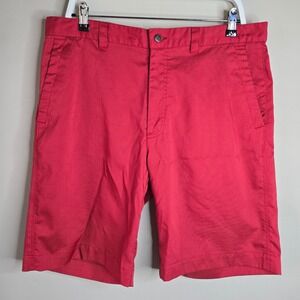 Callaway Mens Red Performance Golf Shorts Size 36 Stretch Flat Front Activewear